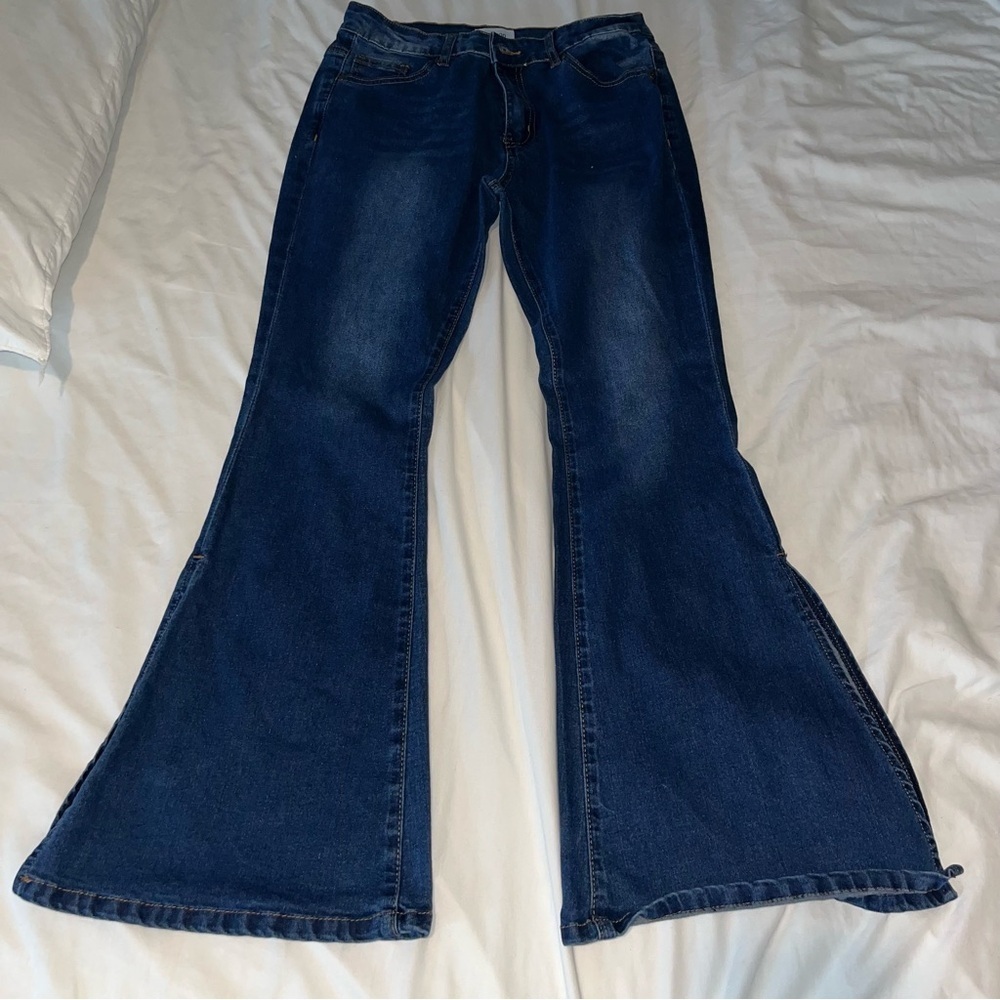 Women's Blue Flared Jeans